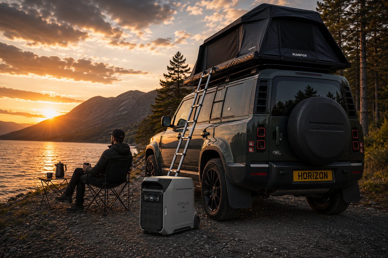 An EcoFlow Delta Pro 3 portable power station